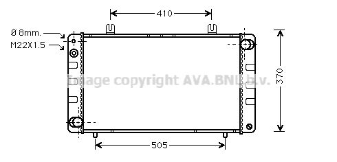 AVA QUALITY COOLING Радиатор, охлаждение двигателя SB2020